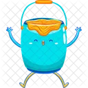 Paint bucket mascot  Icon