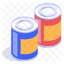 Paint Cans Coloring Icon