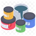 Paint Colors Bucket Colors Dye Colors Icon