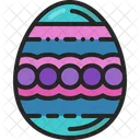 Paint Egg Pattern Art Icon