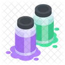 Paint Jars Colour Jars Paint Bottles Icon