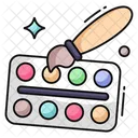 Paint Palette Color Palette Watercolor Icon