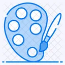 Paint Palette Paint Bold Painting Tool Icon