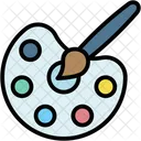 Paint Palette Art And Design Painting Icon