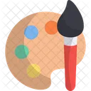 Paint Palette Paint Brush Color Palette Icon