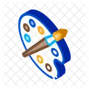 Paint Palette Brush Icon