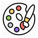 Paint Palette Color Palette Watercolor 아이콘