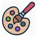Paint Palette Art Design Icon