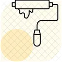 Paint Roller Minimal Outline Icon