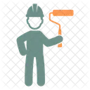 Paint Roller Construction Architecture Icon