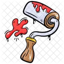 Paint Roller Drawing Icon