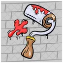 Paint Roller Drawing Icon