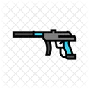 Gun Paintball Game Icon