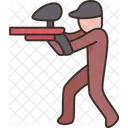 Paintball Man Battle Gun Paintball Icon