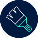 Paintbrush Neon Glow Icon