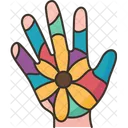 Painted Hand  Icon