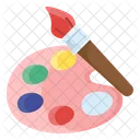 Color Palette Painting Drawing Icon