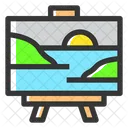 Painting Artboard Canvas Icon