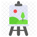 Painting Canvas Board Icon