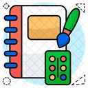 Painting Book Notebook Guidebook Icon