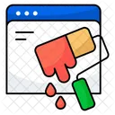 Painting Brush Paint Roller Painting Tool Icon