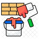 Painting Brush Paint Roller Painting Tool Icon