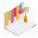 Painting Paint Roller Icon