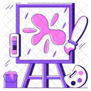 Painting Canvas Art Icon