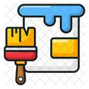 Paint Bucket Painting Basket Paint Equipment Icon