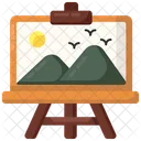 Painting Picture Easel Board Icon