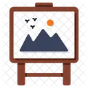 Painting Canvas Artboard Icon