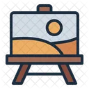 Painting Canvas Easel Icon