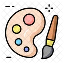 Painting Painting Palette And Brush Palette And Brush Icon