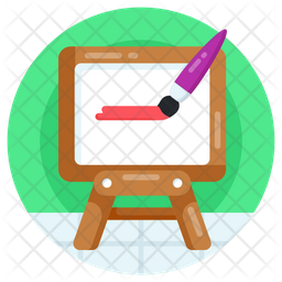 Painting Stand Icon - Download in Flat Style