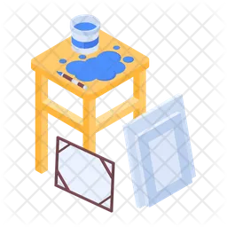 Painting Table  Icon