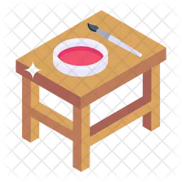 Painting Table  Icon