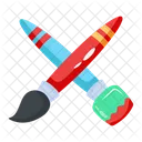 Painting Brushes Painting Tools Art Tools Icon