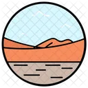 Paisagem do deserto  Ícone