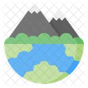 Paisaje Montana Colina Icon