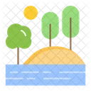 Paisaje forestal  Icono