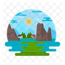 Paisaje del valle  Icono