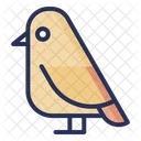 Bird Primavera Planta Icono