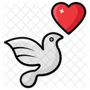 Pajaro Del Amor Gorrion Ave Icono