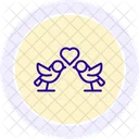 Icono De Linea De Tortolitos Icono