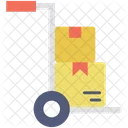 Wagen Trolley Paket Symbol