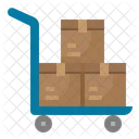 Trolley Lieferung Wagen Symbol