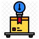 Logistik Messung Paketbox Symbol