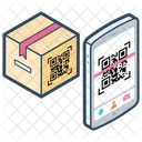 Barcode Lesegerat Kurierdienst Paketzustellung Icon