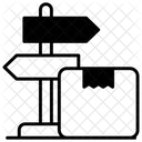 Paket Schild Richtung Orientierung Symbol