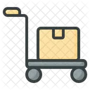 Paketwagen Trolley Karren Symbol